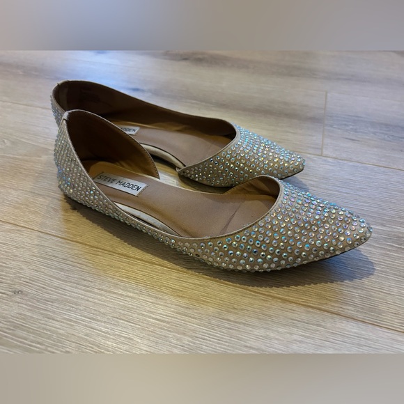 Steve Madden Evelina Rhinestone Flats - Picture 1 of 8